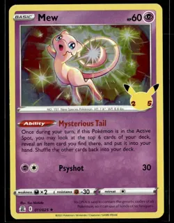 Pokemon Celebrations Mew Holofoil 011/025 - Image 1