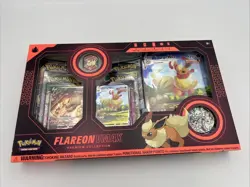 Pokemon TCG – Flareon VMAX Premium Collection Box -NEW 820650101618 - Image 1