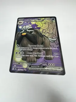 Pokemon TCG Destined Rivals Ultra Rare Arven’s Mabosstiff ex Holofoil 218/182 - Image 2