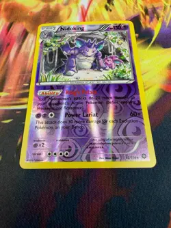 Nidoking 45/114 NM Reverse Holo Rare Steam Siege 2016 Pokemon TCG - Image 2
