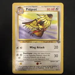 Pokemon Vintage Non-holo Rare Pidgeot Jungle 24/64 WotC 1999 - Image 1