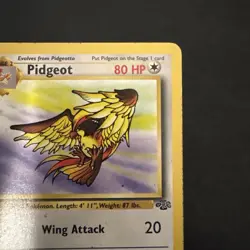 Pokemon Vintage Non-holo Rare Pidgeot Jungle 24/64 WotC 1999 - Image 3