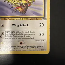 Pokemon Vintage Non-holo Rare Pidgeot Jungle 24/64 WotC 1999 - Image 4
