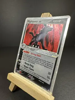 Mightyena ex 101/110 Pokemon 2006 Holon Phantoms Holo Rare SWIRL English NM - Image 2