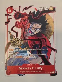 Monkey.D. Luffy 3rd Anniversary Promo Alt Art One Piece English #ST01-012 - Image 1