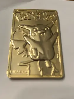 Pokemon™ Special Edition 23 karat Gold-Plated Trading Card #25 PIKACHU - Image 1