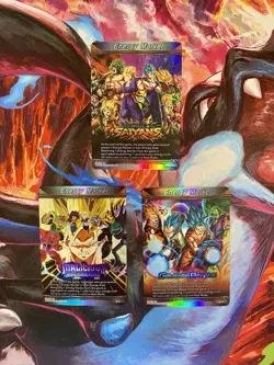 Dragon Ball Super Card Game Prismatic Clash Box Topper Energy Marker Trio - Image 1