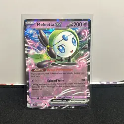 Pokemon TCG Black Bolt Meloetta EX 044/086 Ultra Rare Card NM - Image 1