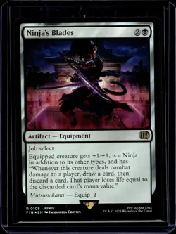 Ninja's Blades - 108 - Foil - FIN - NM - MTG Magic the Gathering - Image 1