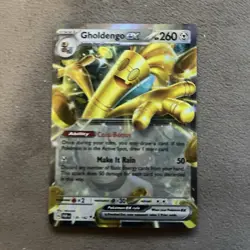Pokemon TCG Gholdengo ex 139/182 Double Rare NM - Paradox Rift - Image 1