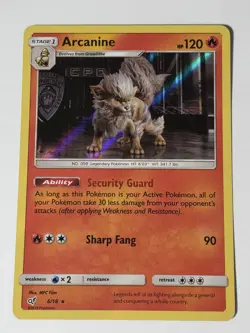 Pokemon TCG Arcanine 6/18 Detective Pikachu Holo LP - Image 1
