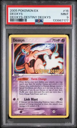 2005 Pokemon EX Deoxys #16 Destiny Deoxys Stamped Promo PSA 9 Mint - Image 1