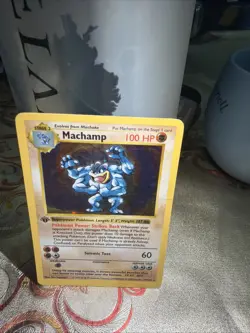 Pokemon Machamp Holo 1st Edition Base Set #8/102 - Image 1