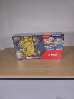 Pokemon Surging Sparks ETB & Booster Bundle Costco 2-Pack Factory Sealed - Image 1