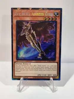 Yugioh! Evil HERO Adusted Gold Prismatic Collector's Rare RA04-EN029 NM - Image 1