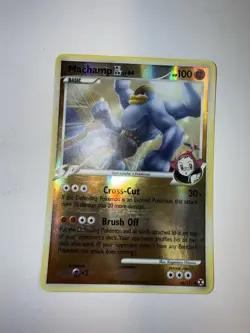LP/MP Machamp GL 46/111 Reverse Holo Platinum Rising Rivals Pokemon card English - Image 2