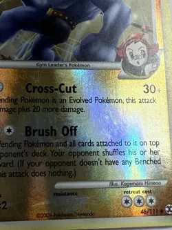 LP/MP Machamp GL 46/111 Reverse Holo Platinum Rising Rivals Pokemon card English - Image 3