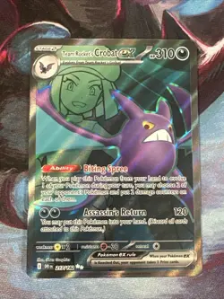 Pokemon TCG Team Rocket's Crobat ex 217/182 Destined Rivals Holo Raw Card - Image 1