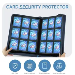 Vault X 9 Pocket Trading Card Zip Binder, 360 Cards, Premium Exo-Tec Album Mater - Image 3