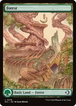 1 x Forest (0278) - Foil - Lorwyn Eclipsed - NM-Mint - MTG - Image 1
