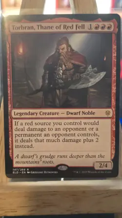 Torbran, Thane of Red Fell Throne of Eldraine Regular LP - Image 1