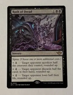 MTG Rush of Dread - Outlaws of Thunder Junction LP - Image 1