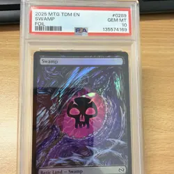 PSA 10 Gem MTG Magic The Gathering Foil Dragon Eye Swamp #289 - Image 2