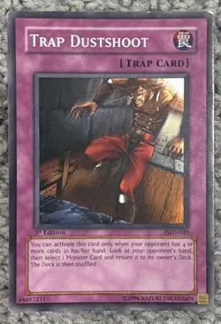 Yugioh Trap dustshoot Pgd 1st Ed Lp - Image 1