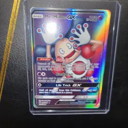 NM+! Mr. Mime GX (156/168) Celestial Storm Full Art Ultra Rare Pokemon Card! - Image 1