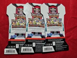 Pokemon TCG Obsidian Flames Sleeved Booster Pack 10 Cards In Each Pack. - Image 3
