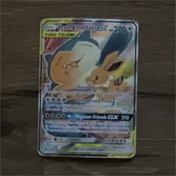Pokemon Eevee & Snorlax GX SM169 TAG TEAM Promo Holo Card - Image 1