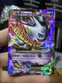 M Gengar EX XY166 Black Star Promo 2016 Holo Rare SHINY Pokemon Card TCG - Image 3