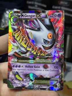 M Gengar EX XY166 Black Star Promo 2016 Holo Rare SHINY Pokemon Card TCG - Image 4
