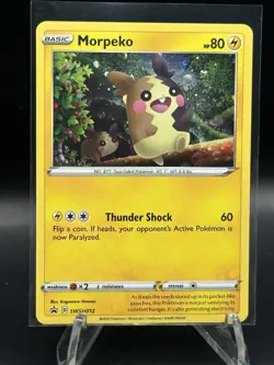Pokemon TCG Sword & Shield - Morpeko Holo SWSH012 - Black Star Promo card game - Image 1