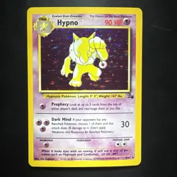 Pokemon Vintage Holo Rare Hypno 8/62 Fossil WotC 1999 - Image 1