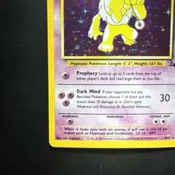 Pokemon Vintage Holo Rare Hypno 8/62 Fossil WotC 1999 - Image 5
