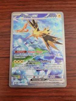 Zapdos ex 202/165 Special Illustration Rare Scarlet & Violet 151 Pokemon Card - Image 1
