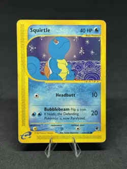 Pokemon Squirtle 132/165 Expedition Non-Holo Base Set E Series - Image 1