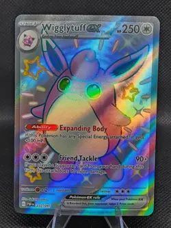 Pokemon Wigglytuff ex 222/091 Paldean Fates Scarlet & Violet Shiny Ultra Rare - Image 1