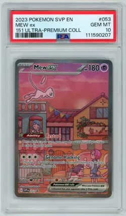 MEW EX 151 ULTRA-PREMIUM COLL POKEMON SVP EN-SV BLACK STAR PROMO 2023 053 PSA 10 - Image 1