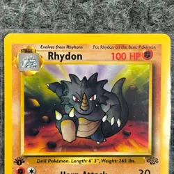 Vintage Pokemon Jungle Rhydon 1st Edition 45/64 Non-Holo NM - Image 3