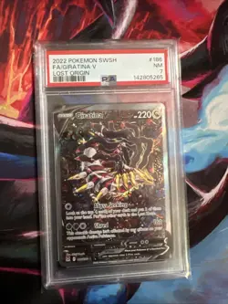 Giratina v Alt Art 186/196 Lost Origin PSA 7 - Image 1