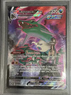 PSA 10 GEM MINT - 2022 Pokemon SWSH Silver Tempest Rayquaza VMAX TG20 Full ART - Image 2
