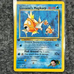 Vintage Pokemon Gym Challenge Giovanni's Magikarp 1st Edition 73/132 NM - Image 1