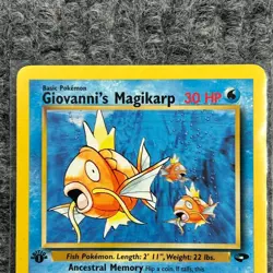 Vintage Pokemon Gym Challenge Giovanni's Magikarp 1st Edition 73/132 NM - Image 3