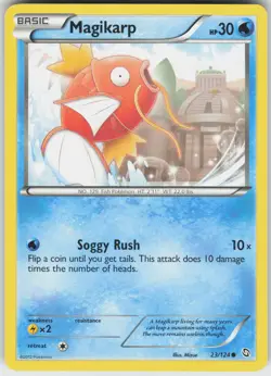 Pokemon Magikarp 23/124 Dragons Exalted Common NM - Image 1