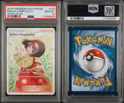 Pokemon Erika’s Hospitality Team Up Full Art #174 PSA 10 English - Image 3