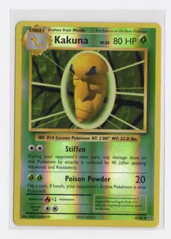 Kakuna 6/108 Reverse Holo Pokemon XY Evolutions 2016 TCG Flat Shipping B3G1 - Image 1