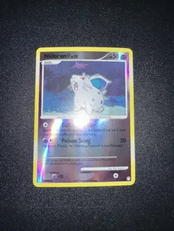 Pokemon TCG Nidoran 91/123 Mysterious Treasures Reverse Holo NM/LP - Image 1