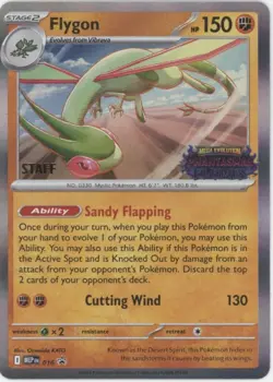Flygon Pokemon Phantasmal Flames Staff Promo #016 - Image 1